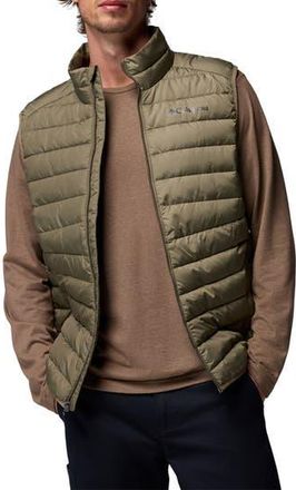 Columbia Foster Falls Water Repellent Puffer Vest in Stone Green at Nordstrom Rack, Size Xx-Large