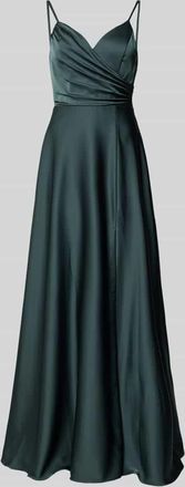 Laona Regular Fit Abendkleid mit Raffungen in Petrol, Größe 32