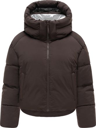 Marikoo Zilvaa dames winterjas - korte pufferjas met afneembare capuchon