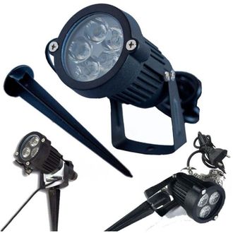 Trade Shop Trade Shop Traesio - Trade Shop - Faretto Faro Led Da Giardino 3 4 5 Watt Luce Fredda Ip 65 - -4 Vatios