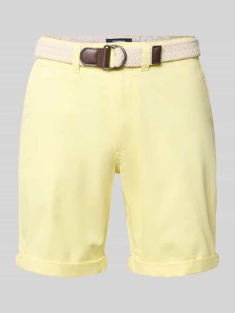 Mc Neal Bermudas mit G&uuml;rtel und Eingrifftaschen in Hellgelb, Gr&ouml;&szlig;e XXXL