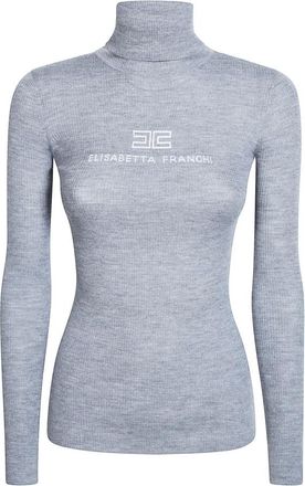 Elisabetta Franchi Mujer, Jerseys, Gris, Talla: M