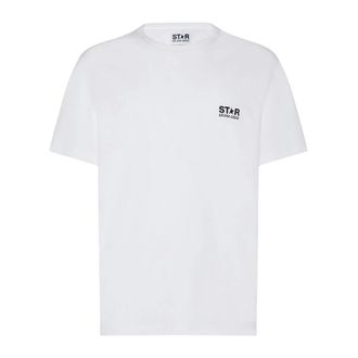 Golden Goose T-Shirts, male, White, XL, White Star Collection T-shirt