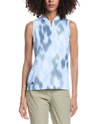adidas Adidas Ultimate Print Sleeveless Polo Shirt
