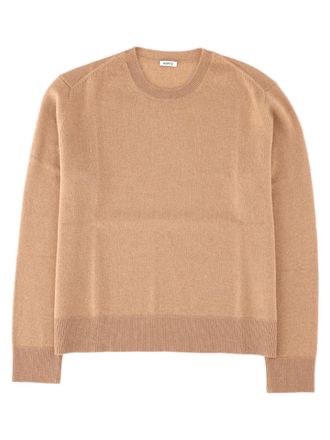Aspesi Grey Finely Knit Cashmere Crewneck Sweater