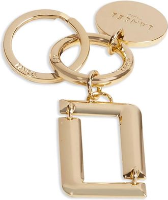 Lancel Angele signature keyring - women - Metal (Other) - One Size - Gold