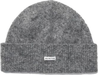 Munthe Ikaner Muts - Dames - Accessoires - Grijs - Maat: ONE Size Poliester