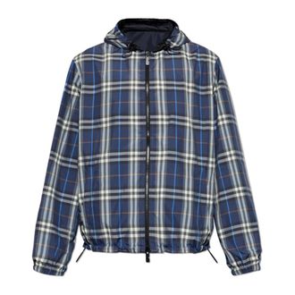 Burberry Light Jackets, male, Blue, Size: 2XL Newport Jacket