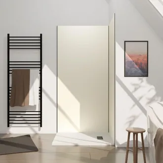 Aurlane Panel Mural De Aluminio Marfil 100 X 210 Cm - Wallit