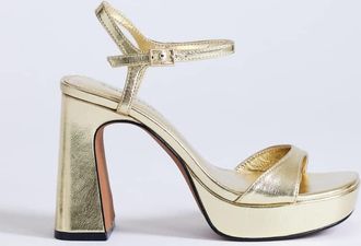 Topshop Faye - Sandali oro con plateau