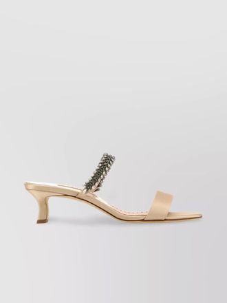 Manolo Blahnik satin mules