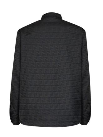 Fendi FF Zucca Jacquard Shirt - Black