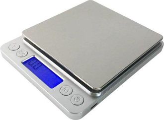 No Brand Balanza De Cocina Digital - Balanza De Precisi&oacute;n Gramoscale - Pesaje Exacto - Precisi&oacute;n De 0,01 G (500 G) - Tama&ntilde;o Compacto - Color Plata