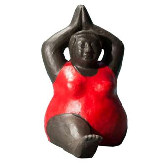 Wanda Collection Escultura a color de mujer roja