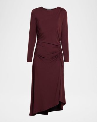 Veronica Beard Theodora Ruched Midi Dress