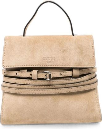 Moschino Tie Me Tote Bag - Dames - Handtassen - Beige - ONE Size - Nylon - Tassen