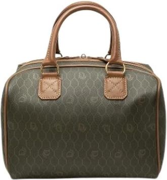 Dior Pre-owned Boston Bag - Dames - Vintage Handtas - Bruin - ONE Size - Leer - Vintage
