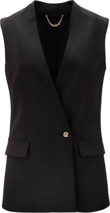 Nenette Lang vest - Dames - Jassen - Zwart - Maat: XS Zijde