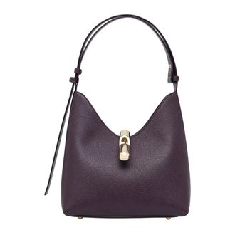 Furla Goccia S Hobo - Dames - Tassen - Paars - Maat: ONE Size Leer