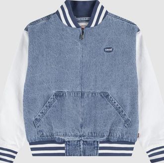 Levi's Teenager Denim Bomber Jacket - Uomo - 10A - Blu / Vibe Check