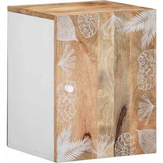 vidaXL Mobile Pensile da Bagno 38x33,5x48 cm in Legno Massello Mango vidaXL
