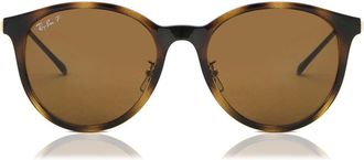 Ray-Ban RB4334D Asian Fit Polarized 710/83 Mens Sunglasses Tortoiseshell Size 55