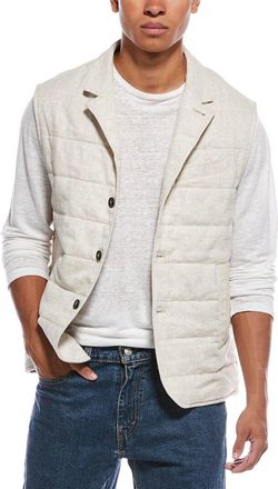 N.Peal N. PEAL Seville Linen-Blend Gilet