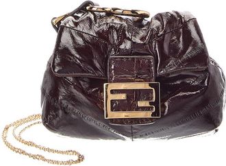 Fendi Fendi Baguette Leather Pouchette