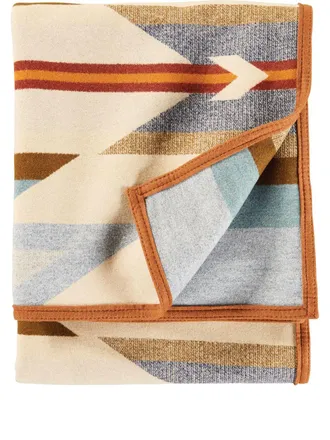 Pendleton geometric-print jacquard blanket - Toni neutri