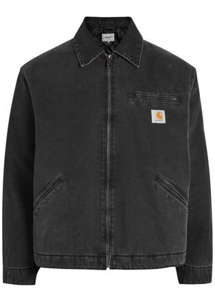 Carhartt Work in Progress Detroit Quilted Denim Jacket - Black - S