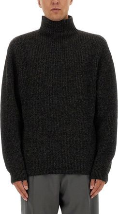 Christophe Lemaire Ribbed Turtleneck Sweater In Alpaca