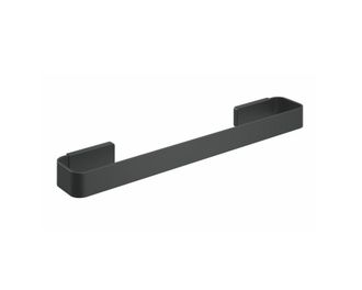Cosmic Cosmic Toallero Recto Nea, Acero Inoxidable, 400 Mm, Dual Fixing, Color Negro Mate
