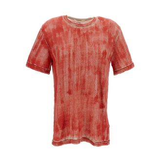 Comme Des Gar&ccedil;ons T-Shirts, female, Orange, Size: S Crewneck Printed T-Shirt