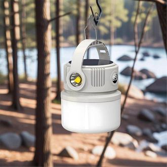 OEM L&aacute;mparas Solares De Camping Para Exteriores De 2400 Mah - Port&aacute;tiles Con Doble Carga (solar/tipo C) - Luz Potente - Material Abs