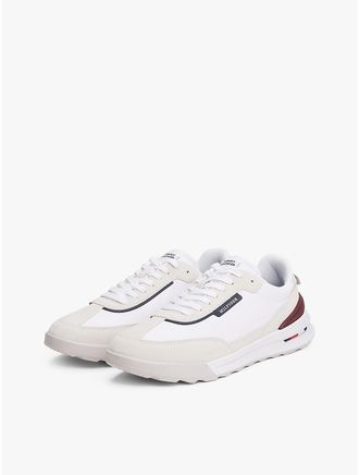 Tommy Hilfiger Mens Classic Suede Running Sneaker - White - US 11.5 / EU 45
