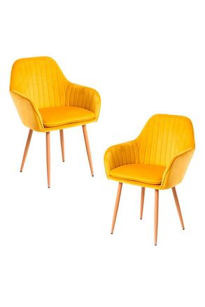 Regalos Miguel Regalos Miguel - Packs Sillas Comedor - Pack 2 Sillas Chic - Amarillo