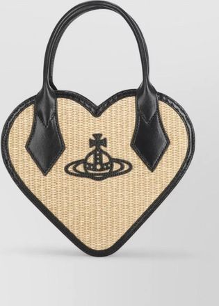 Vivienne Westwood mini cotton blend raffia hand bag