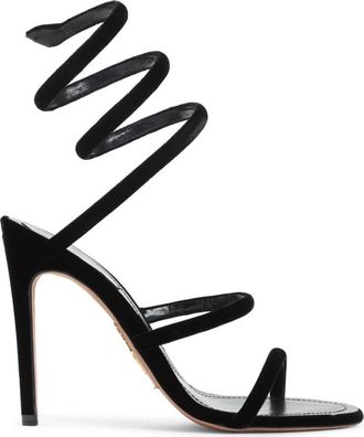 Rene Caovilla High Heel Sandalen - Dames - Sandalen met hakken - Zwart - 35 1/2 EU - Schoenen