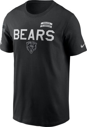 Nike Chicago Bears Salute to Service Sideline Nike Mens Dri-FIT NFL T-Shirt in Black | 02ET00AA26-NKC