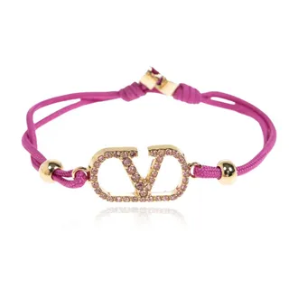 Valentino Garavani Bracelets, female, Purple, Size: ONE SIZE VLogo Signature Bracelet