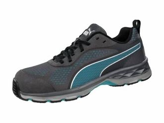 Puma Womens Fuse Knit Low Industrial Shoe In Blue - Grey