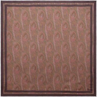 Etro Foulard in cashmere con stampa Paisley e logo Pegaso