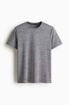 H&M Mesh Sports T-shirt With Drymove in Gray Melange at Nordstrom, Size Xxx-Large