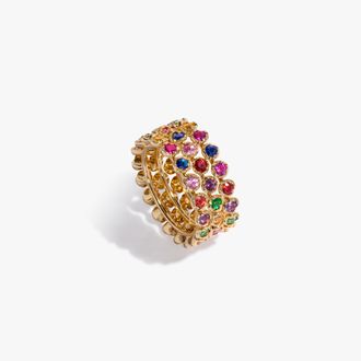 Annoushka Amethyst Triple Rainbow Ring 18Y K