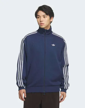 adidas Originals Fb - Top sportivo in maglia color indaco notte-Blu