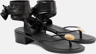 The Row Cord leather thong sandals