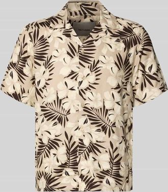 Only & Sons Regular Fit Freizeithemd aus reiner Viskose Modell DASH in Mittelbraun, Gr&ouml;&szlig;e XXL