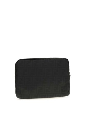 Fendi FF Zucca Fabric Beauty Case - Black