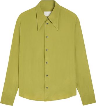 Ami Ami Paris Woven Shirt - Light Green - XL