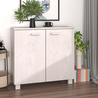 vidaXL Furniture Limited - Aparador Hamar Madera Maciza De Pino Blanca